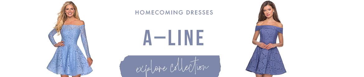 A-line homecoming dresses
