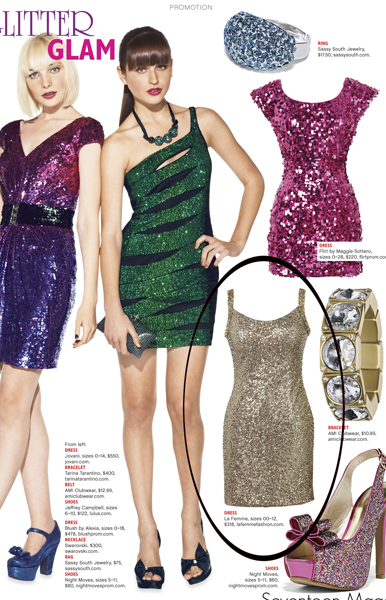 La Femme Style 16971 in Seventeen Magazine September 2011 Edition