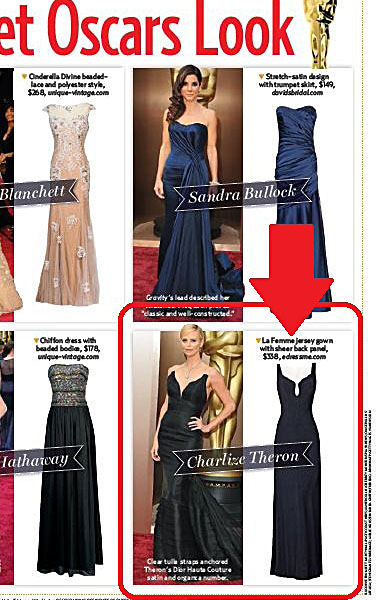 La Femme Style 19718 in US Weekly Oscars Red Carpet Special 2015, Page 69