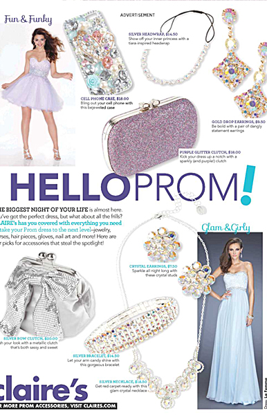 La Femme Style 20128 (bottom right) in Seventeen Magazine March 2014 Edition