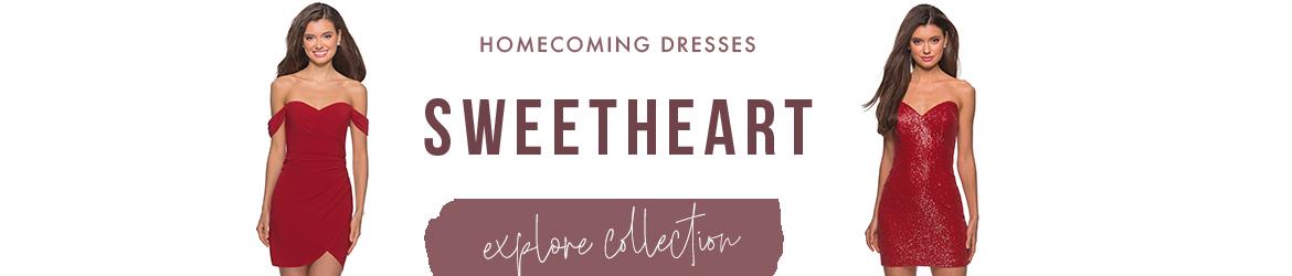 sweetheart homecoming dresses 
