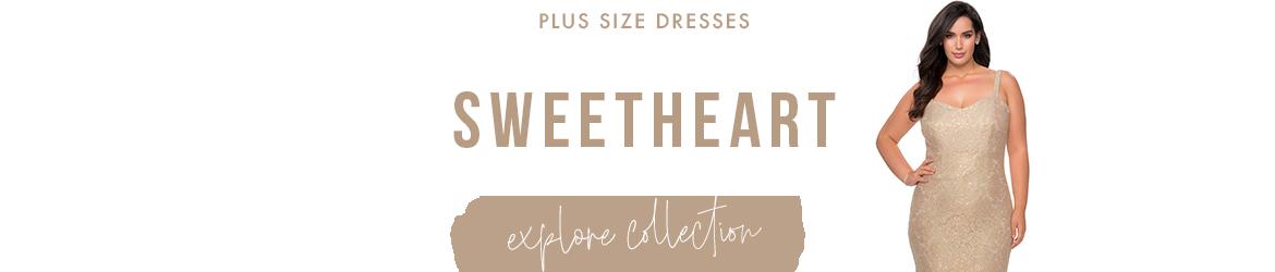Picture of: Sweetheart Plus Size Dresses