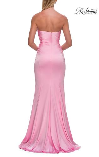 Picture of: Strapless Satin Gown with Fitted Silhouette in Baby Pink, Style: 33546, Detail Picture 18