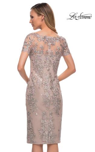 Picture of: Short Sleeve Below the Knee Lace Dress, Style: 29930, Detail Picture 4