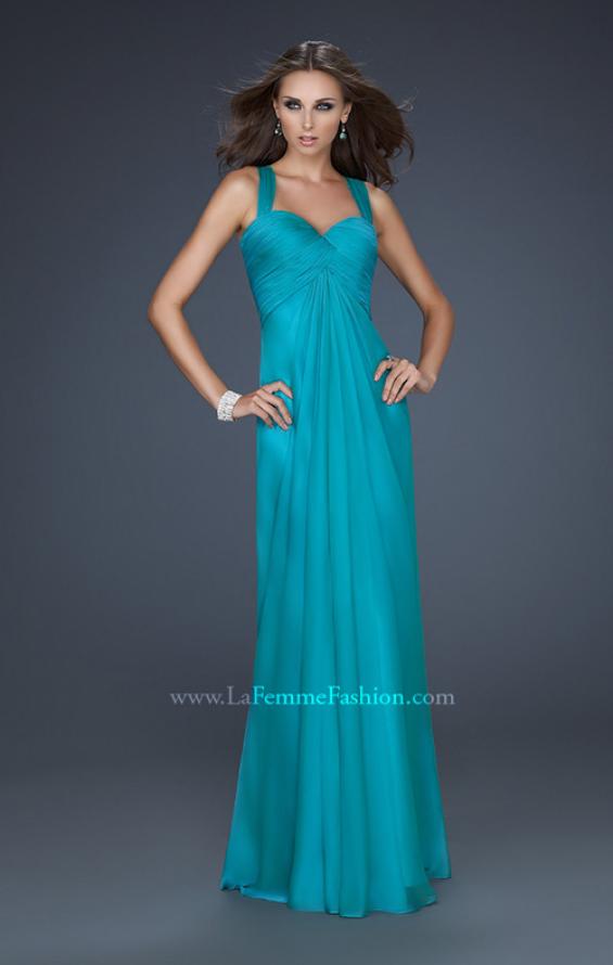 Picture of: Sweetheart Neckline Prom Dress with Twisted Back in Blue, Style: 17521, Detail Picture 1
