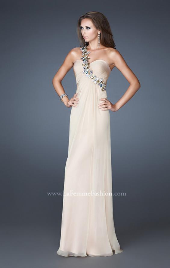 Picture of: Sweetheart Neckline Prom Dress with Multi Colored Stones in Pink, Style: 18673, Detail Picture 2