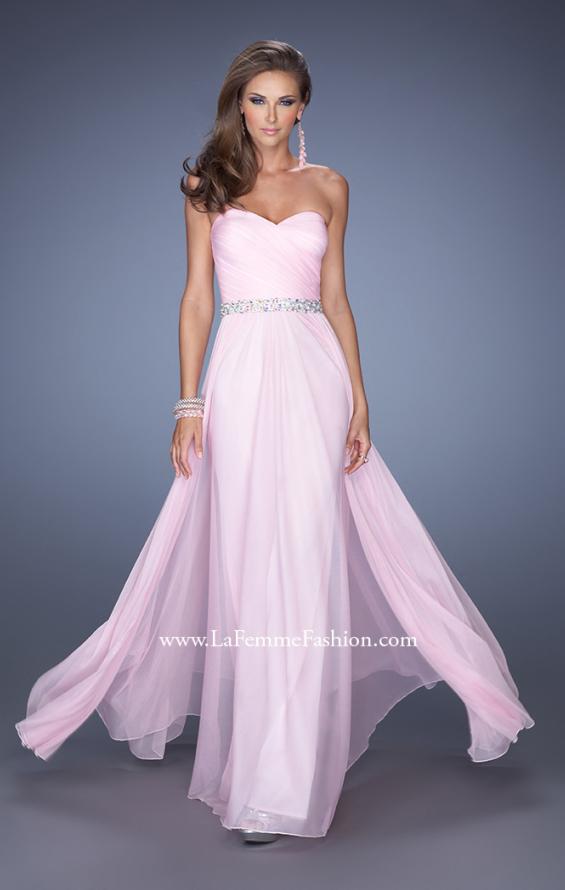 Picture of: Long Strapless Prom Dress with Sweetheart Bodice in Pink, Style: 19796, Main Picture