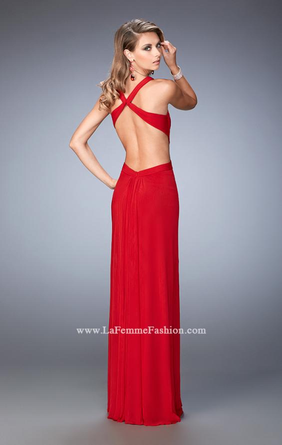 Picture of: Sexy Prom Dress with Cut Outs and Open Back in Red, Style: 22224, Back Picture