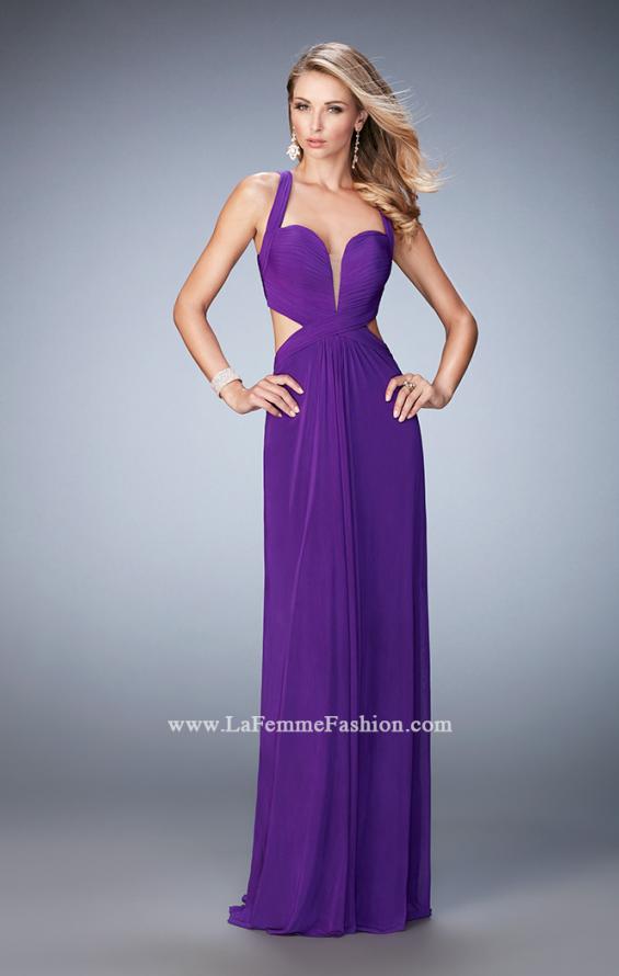 Picture of: Sexy Prom Dress with Cut Outs and Open Back in Purple, Style: 22224, Detail Picture 2