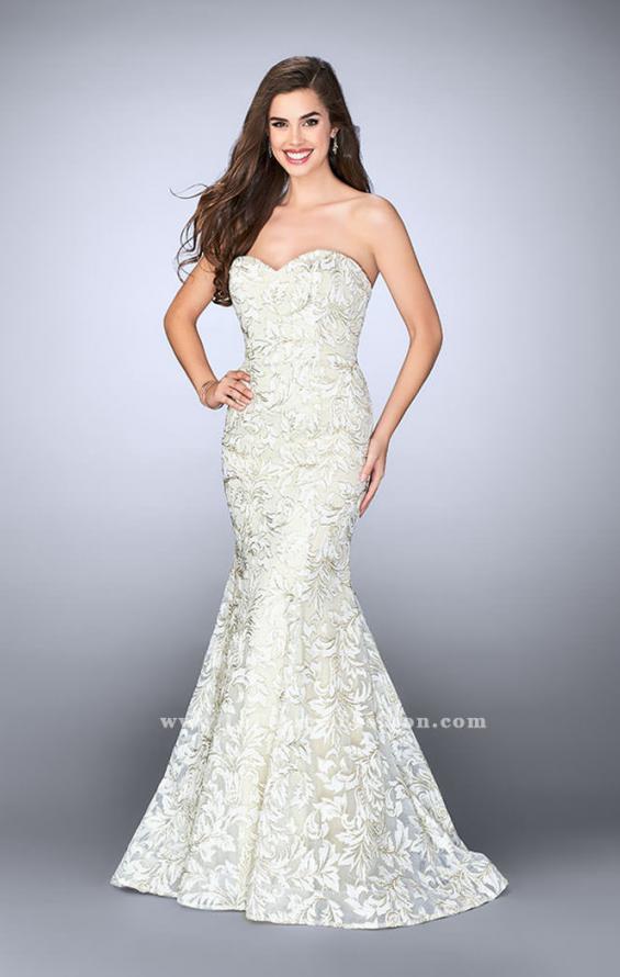 Picture of: Strapless Lace Mermaid Dress with Sweetheart Neckline in White, Style: 23840, Main Picture