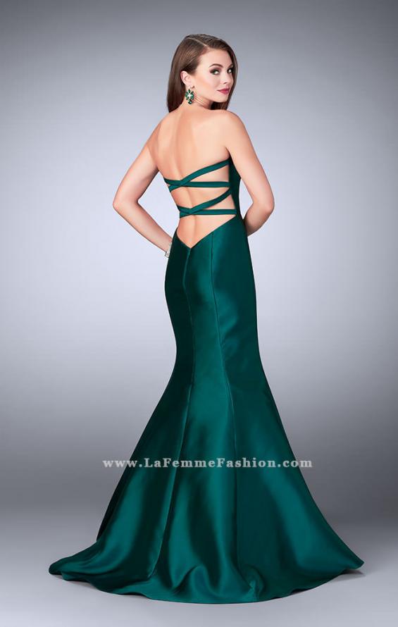 Picture of: Mikado Mermaid Dress with Sweetheart Neckline in Green, Style: 23916, Back Picture