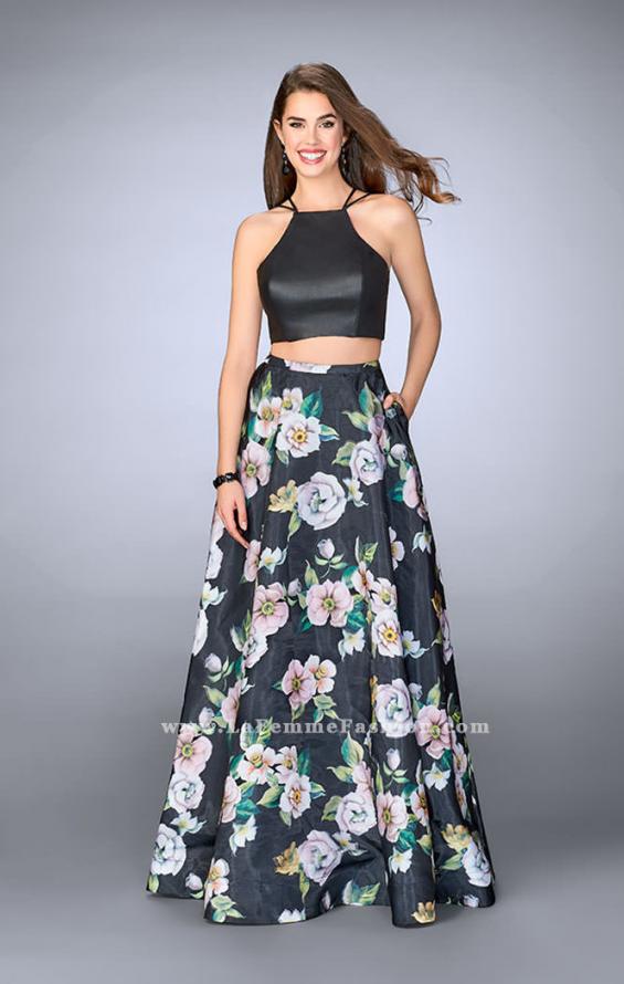 Picture of: Floral Two Piece Dress with Strappy Back and Pockets in Print, Style: 24280, Detail Picture 1