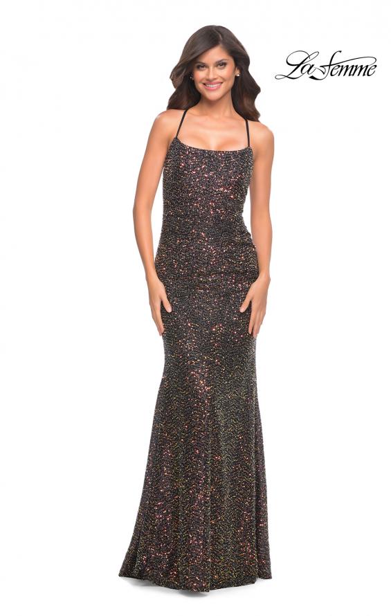 Picture of: Unique Soft Sequin Dress in Black in Black, Style: 30765, Main Picture