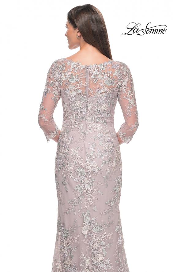 Picture of: Embroidered Lace Fitted Gown for Mother of the Bride in Mauve, Style: 31804, Detail Picture 2