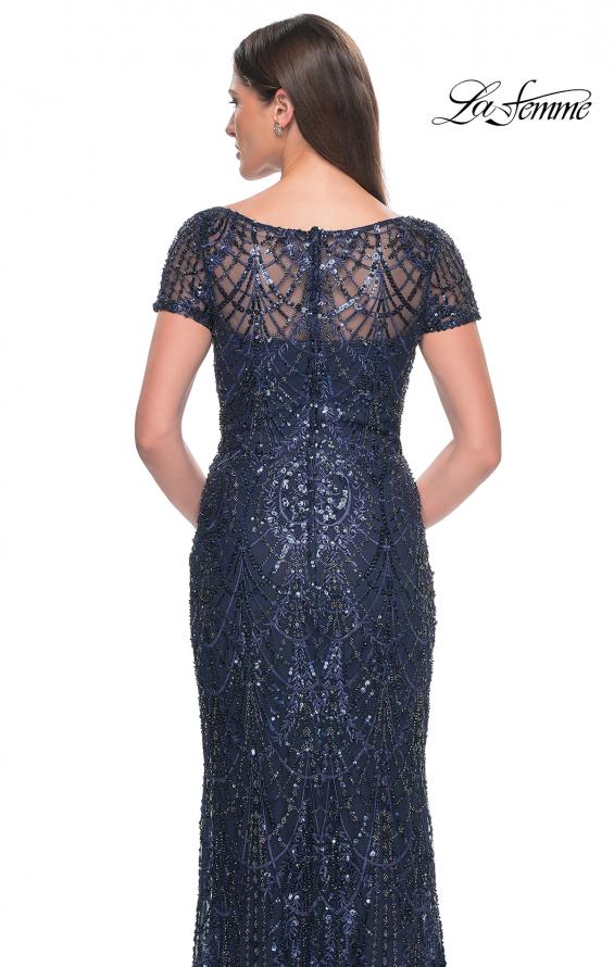 Picture of: Gorgeous Vintage Beaded Mother of the Bride Dress in Navy, Style: 31709, Detail Picture 2