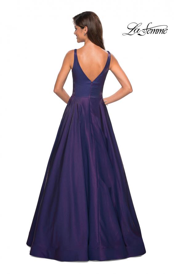 Picture of: Sweetheart Neckline Satin Long Prom Gown in Purple, Style: 27227, Back Picture