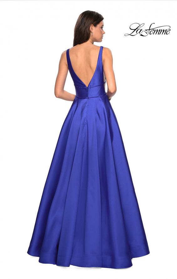 Picture of: A Line Sweetheart Prom Dress with Pockets in Sapphire Blue, Style: 26768, Detail Picture 4