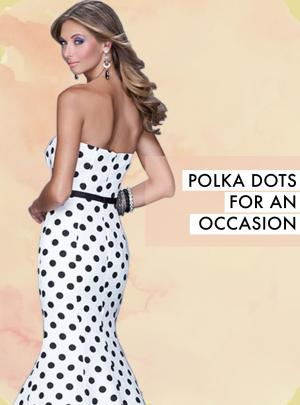Polka Dot Dresses for Prom by La Femme