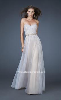 Picture of: Sweetheart Neckline Prom Dress with Beaded Belt in Nude, Style: 17150, Main Picture