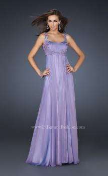 Picture of: Pleated Goddess Inspired Prom Dress with Beading in Purple, Style: 17476, Main Picture