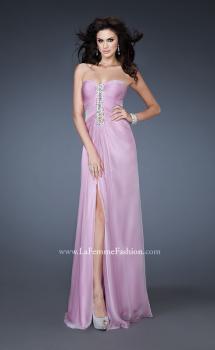 Picture of: Strapless Sweetheart Neckline Dress with Back Pleating in Purple, Style: 18571, Main Picture