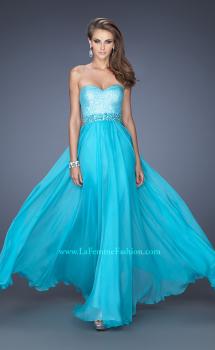 Picture of: Sweetheart Neckline Prom Gown with Sequins and Pearls in Blue, Style: 19898, Main Picture