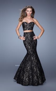 Picture of: Two Piece Lace Dress with Mermaid Skirt in Black, Style: 21050, Main Picture