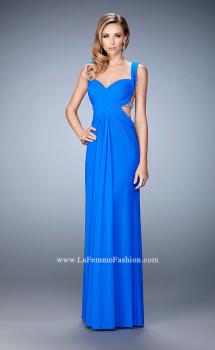 Picture of: Long Sweetheart Neckline Prom Dress with Crystals in Blue, Style: 22727, Main Picture