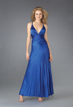 Picture of: Long Prom Dress with Accordion Pleated Skirt in Blue, Style: 13281, Main Picture