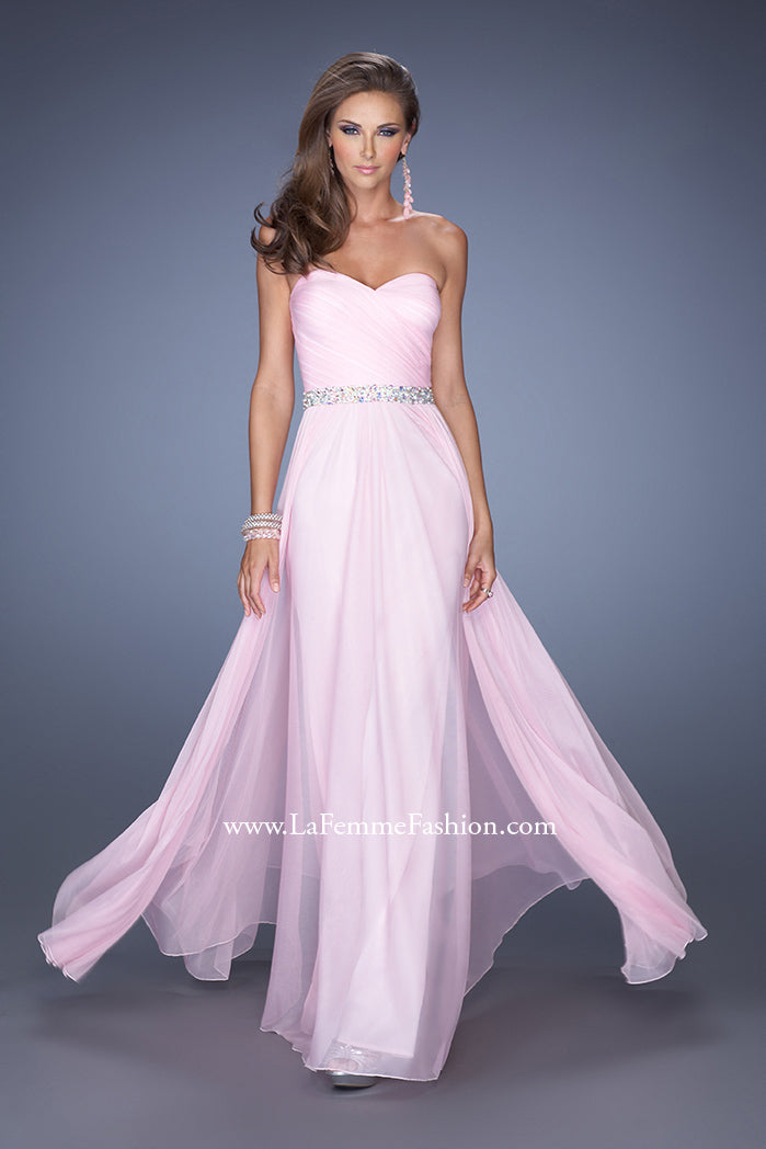 Picture of: Long Strapless Prom Dress with Sweetheart Bodice in Pink, Style: 19796, Main Picture