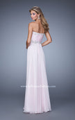 Picture of: Ruched Bodice Prom Dress with Sweetheart Neckline in Pink, Style: 21173, Back Picture