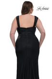 Picture of: Metallic Curve Dress with Flattering Ruching in Black, Style: 32991, Detail Picture 6
