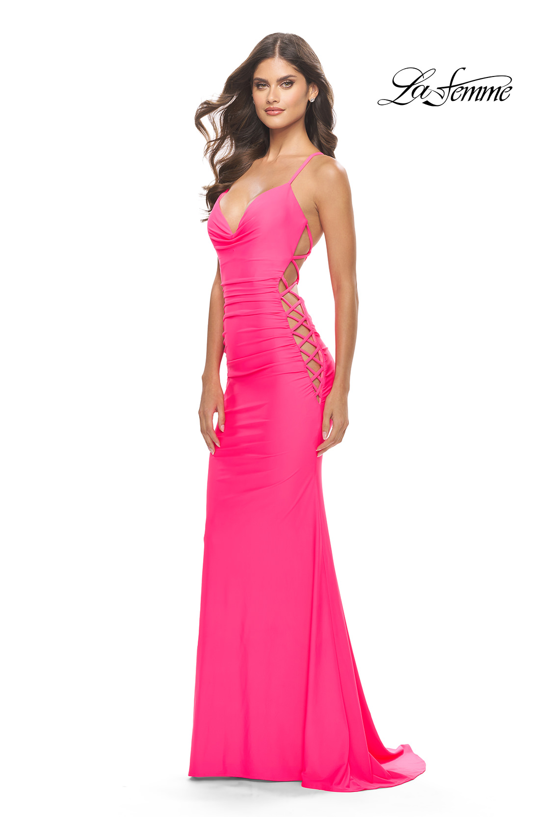 Fancypromdress Luxury Custom Prom Dresses 2024 Diamonds Rhinestones Pink Sparkly Prom Gowns 2025 Vestidos Robe Femme Soirée Fashion Party Dresses Black