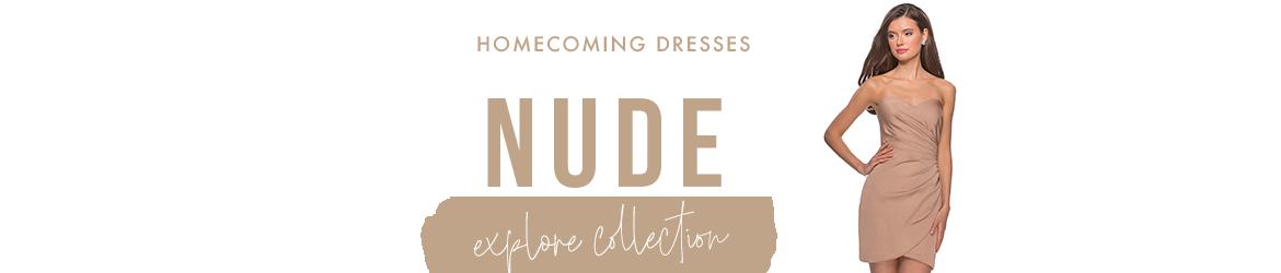 Nude homecoming dresses