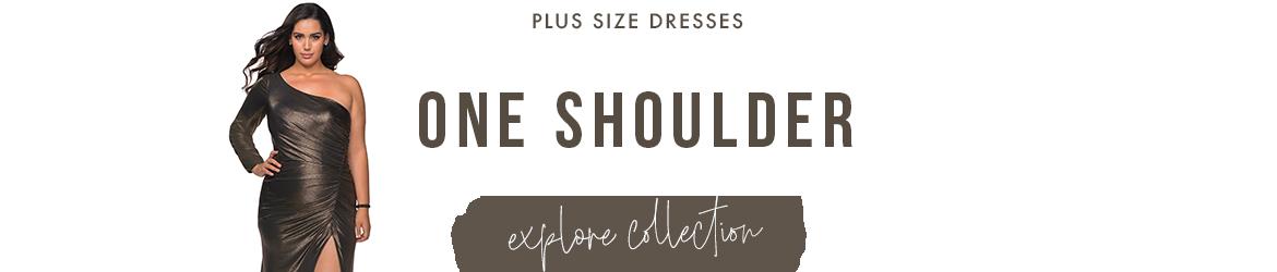 Picture of: One Shoulder Plus Size Dresses