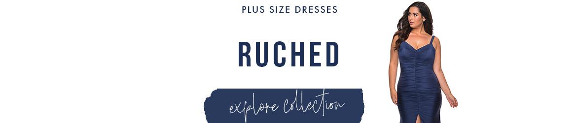 Ruched Plus Size Dresses