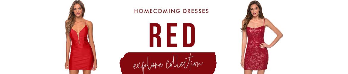 Red homecoming dresses