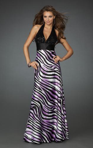 zebra prom dresses