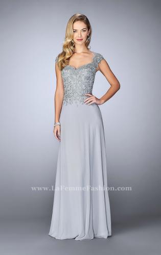 la femme cap sleeve gown