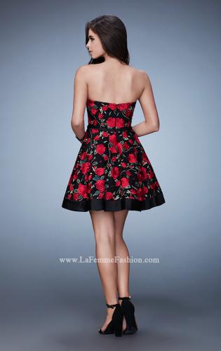 Unique Strapless Black Lace Overlay Red Satin Cocktail Dresses E321 - China  2019 Cocktail Dress and Homecoming Dress price