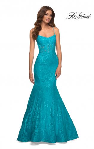 Aqua Mermaid Prom Dresses