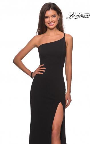 Black One Shoulder Knot Skirt Midi Dress – AX Paris