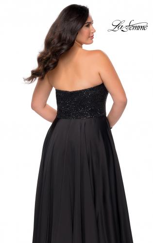 strapless dress for plus size