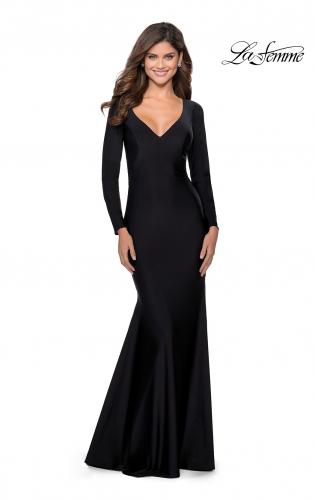 black long long sleeve dress