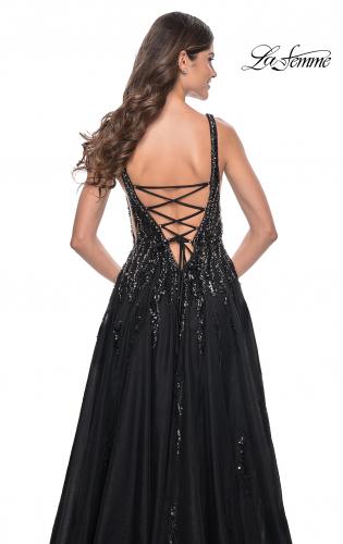 nixons, Dresses, Black Prom Dress With Mesh Cleavage Cover