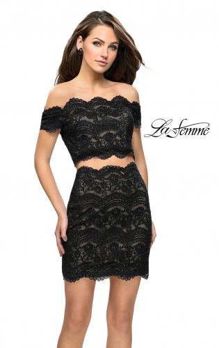 Two piece clearance little black dress