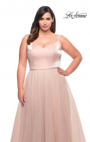 Blush colored outlet dresses plus size