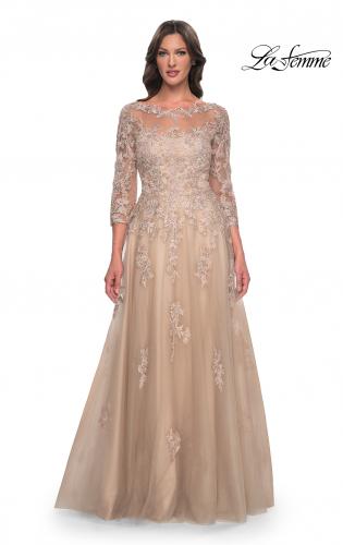 Gold Mother-of-the-Bride Dresses and Mother-of-the-Groom Gowns | La Femme