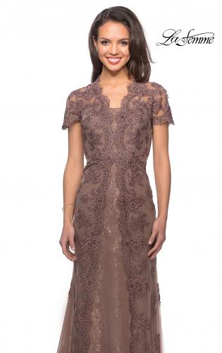 Brown Mother of the Bride Dresses Tea Length