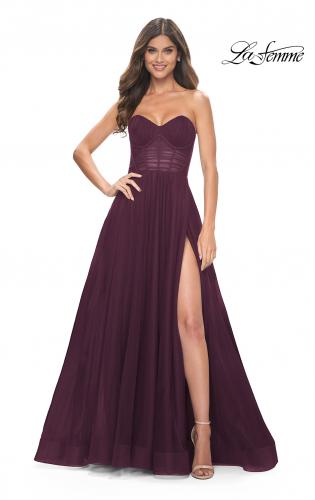 Blawhee Women's High Split Strapless Satin Prom Dresses A-line Long Evening  Gowns with Pockets : : Clothing, Shoes & Accessories